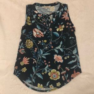 LOFT Floral Sleeveless Top